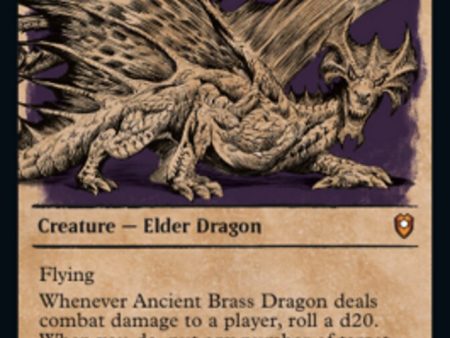 Ancient Brass Dragon (Showcase) [Commander Legends: Battle for Baldur s Gate] Supply