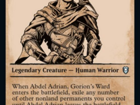 Abdel Adrian, Gorion s Ward (Showcase) [Commander Legends: Battle for Baldur s Gate] For Discount