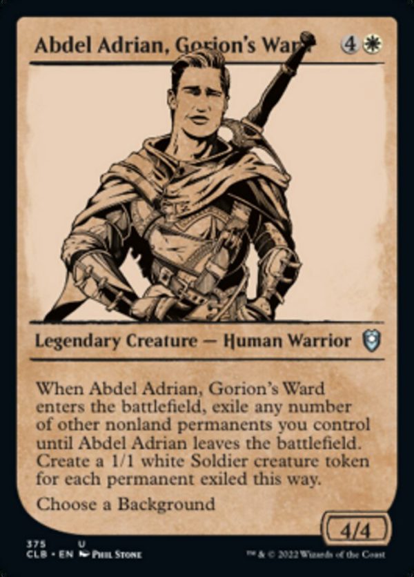 Abdel Adrian, Gorion s Ward (Showcase) [Commander Legends: Battle for Baldur s Gate] For Discount