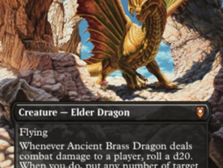 Ancient Brass Dragon (Borderless Alternate Art) [Commander Legends: Battle for Baldur s Gate] For Discount