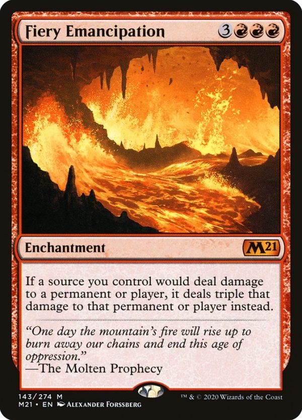 Fiery Emancipation [Core Set 2021] Cheap