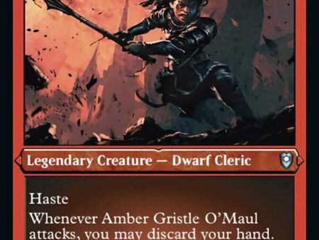 Amber Gristle O Maul (Foil Etched) [Commander Legends: Battle for Baldur s Gate] Online Hot Sale