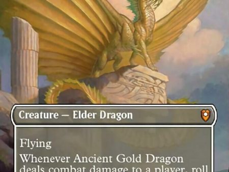 Ancient Gold Dragon (Borderless Alternate Art) [Commander Legends: Battle for Baldur s Gate] Supply