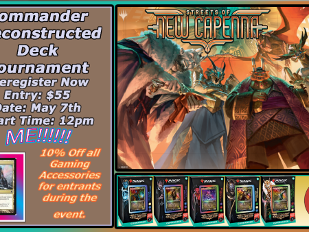 Commander Precon Tournament Streets of New Capenna ticket Fashion