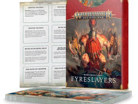 Age of Sigmar - Warscroll Cards: Fyreslayers For Sale