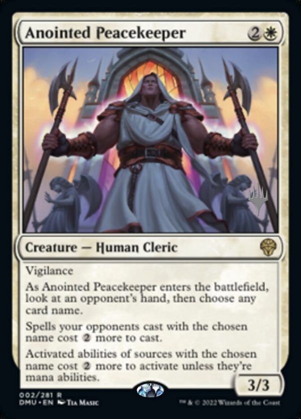 Anointed Peacekeeper (Promo Pack) [Dominaria United Promos] Discount