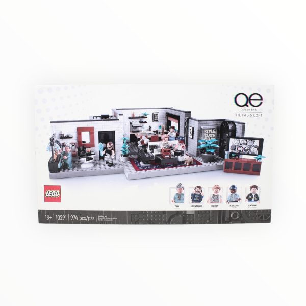 Retired Set 10291 Queer Eye - The Fab 5 Loft (damaged box) on Sale